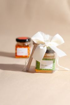 BUNDLE DEAL - 10 x Mini Honey Pots in Organza + Mini Honey Dabbler